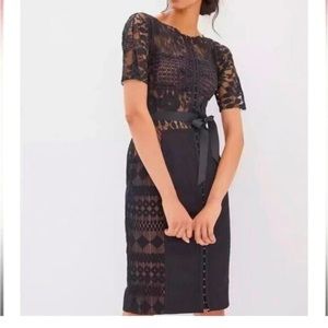 Byron Lars Beguile Carissima Sheath Dress, size 6 in black